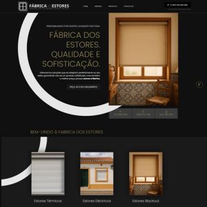 Website Fábrica dos Estores – Portugal 🇵🇹